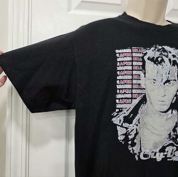 Cry-Baby Johnny Depp Drapes & Squares Black Short Sleeve Graphic TShirt Size L - Picture 6 of 10